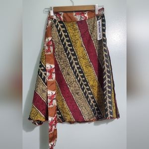NWT Darn Good Yarn silk wrap skirt